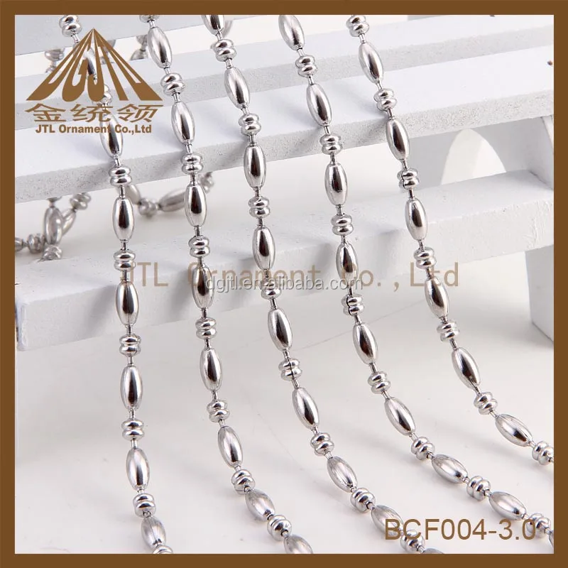 Home decoration 3.2mm antique bronze metal ball chain