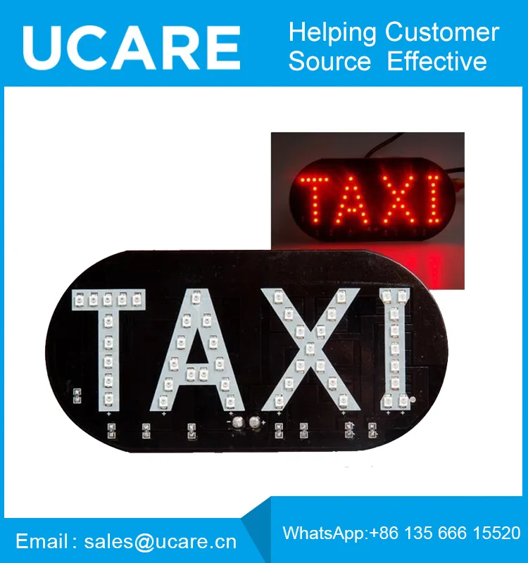 
light waterproof sign led taxi cab top light 