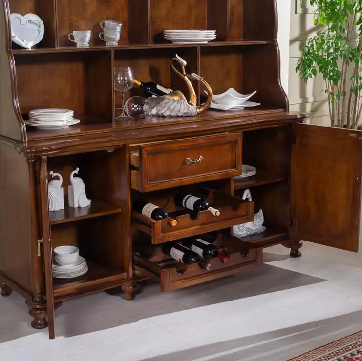 
antique wooden European Living Room Locker wine Cabinet for Sale p10276 