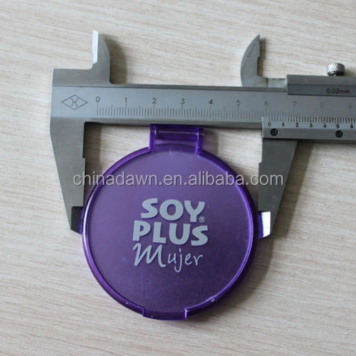 give away promotional single side cheap plastic frame mirror small pocket mirror with logo