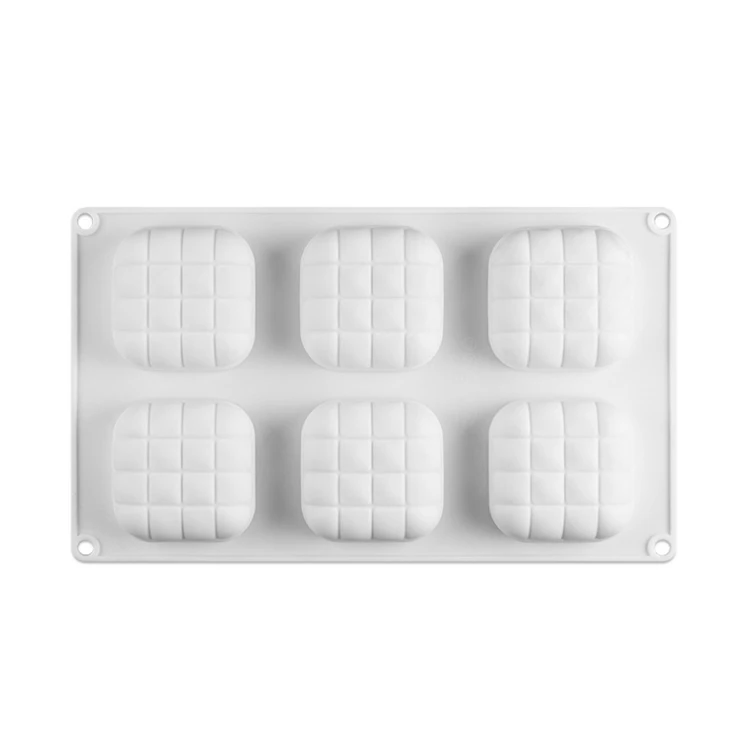 6 continuous bread silicone mould for  cake baking products