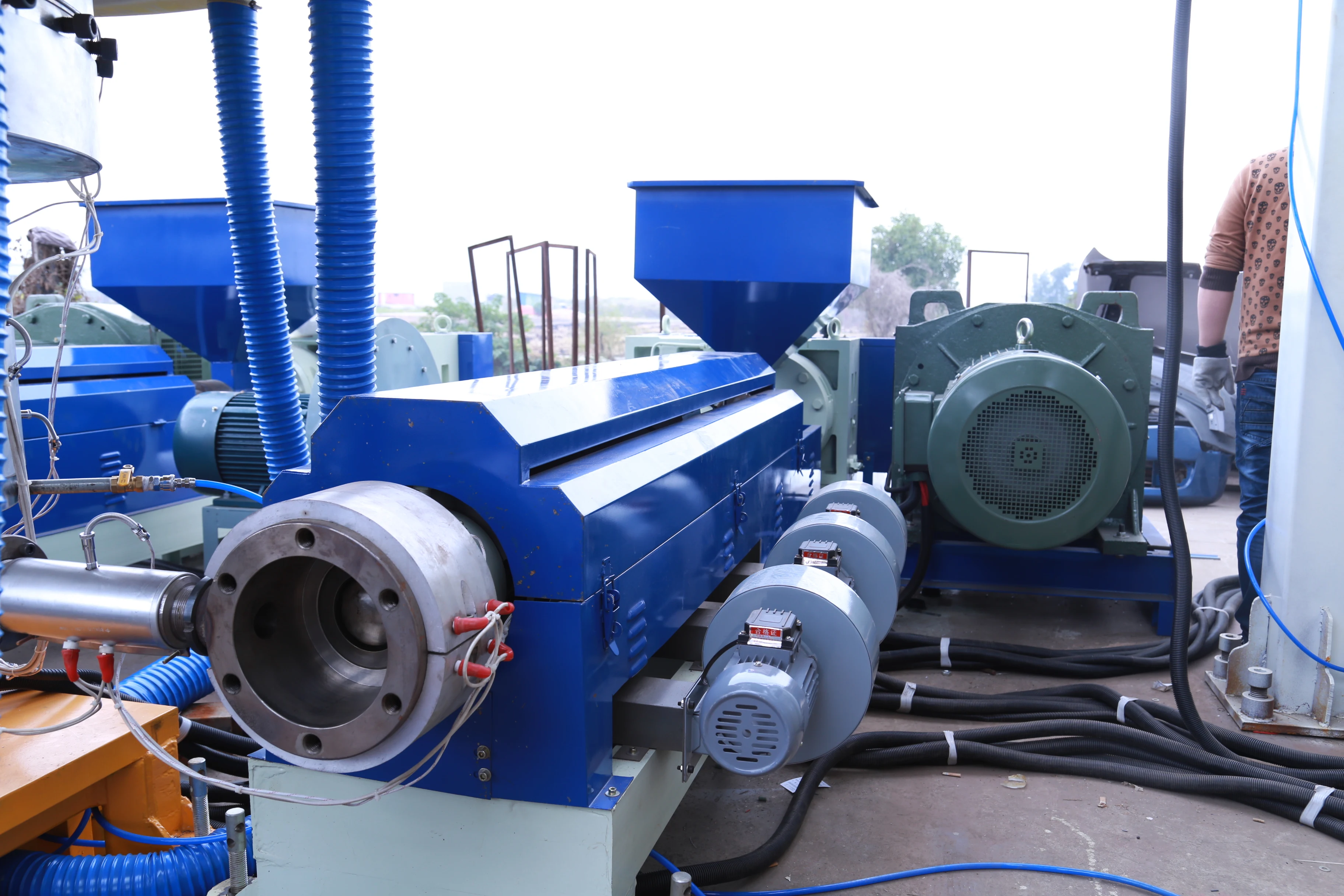Трехслойная большая машина для выдувания полиэтиленовой Пленки LDPE сельского
