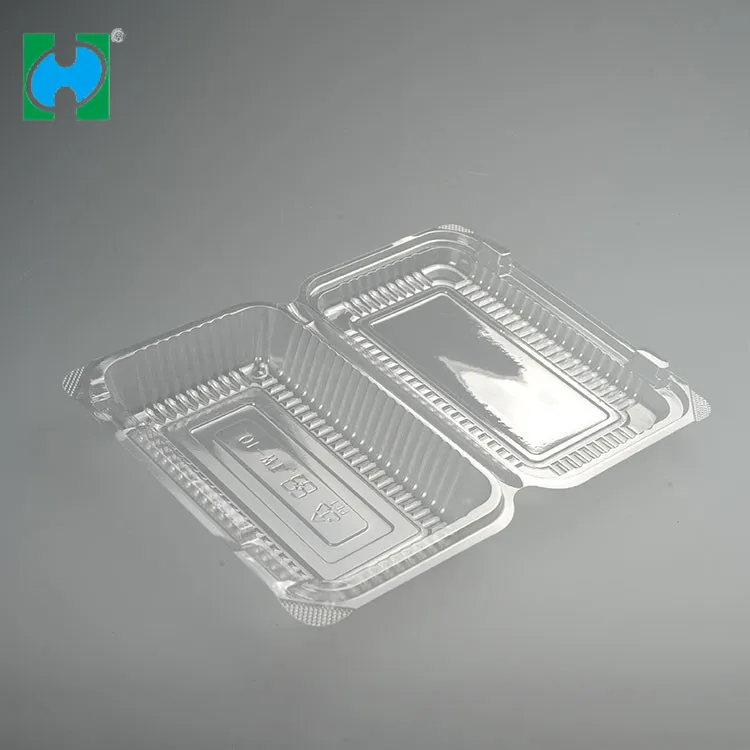 KPS Transparent Plastic Packing Box Plastic Rectangular Clear Cake Container