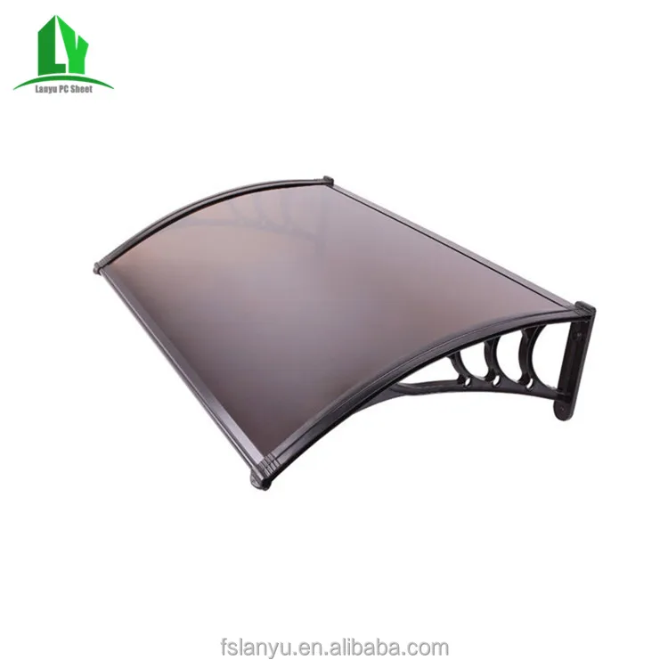 Lanyu black brackets pc sun rain canopy awning supports