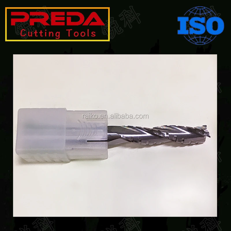 CNC Cutting Tool Tungsten carbide 3 Flutes Square Teeth Roughing End mill Milling Cutting tools ferramentas for hard woodworking