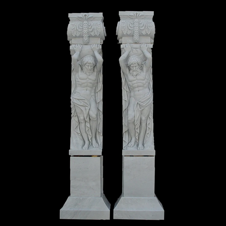 
stone carving granite gate pillars 
