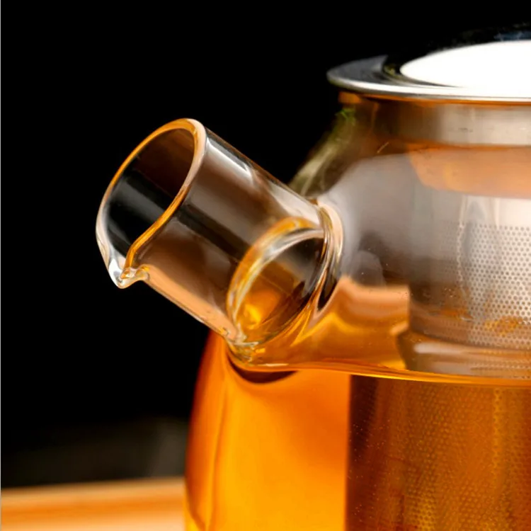Glass Teapot With Stainless Steel Infuser 600Ml Glass Teapot
