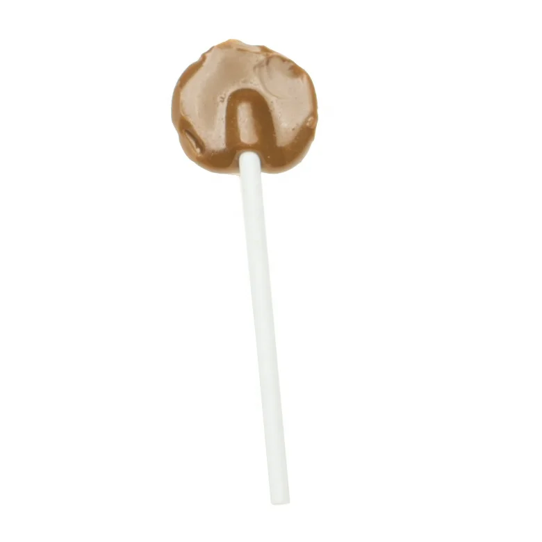
salty flavor brown sugar lollipop with plum 