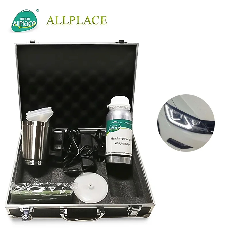 Headlight refurbishment tool nano device for cleaning car lights in stock