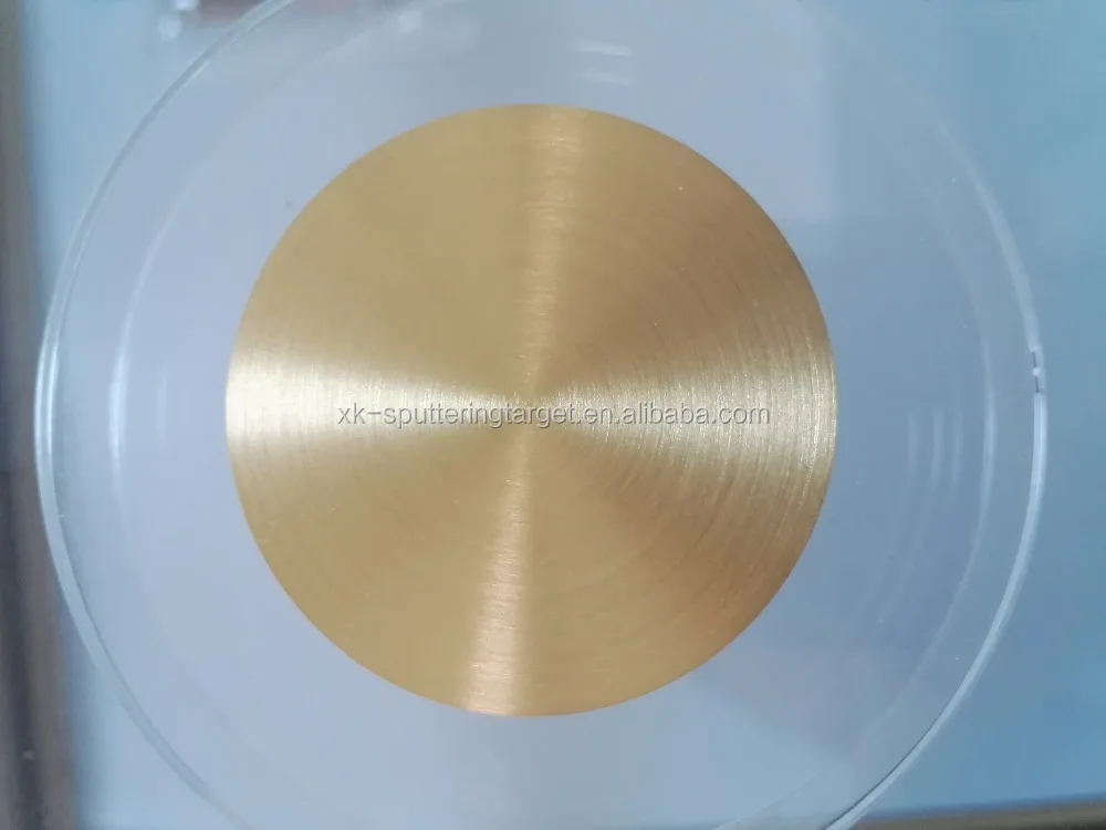  Золотая мишень для распыления 99.99% Au/Золотая с высоким качеством