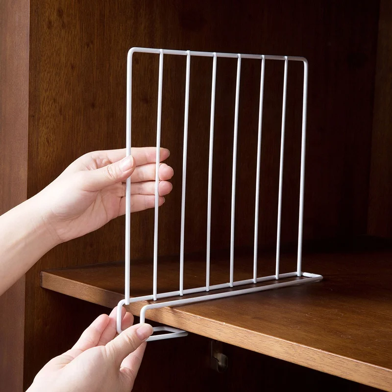 oem 550-99A household metal wire closet shelf dividers wardrobe separators for storage and organization