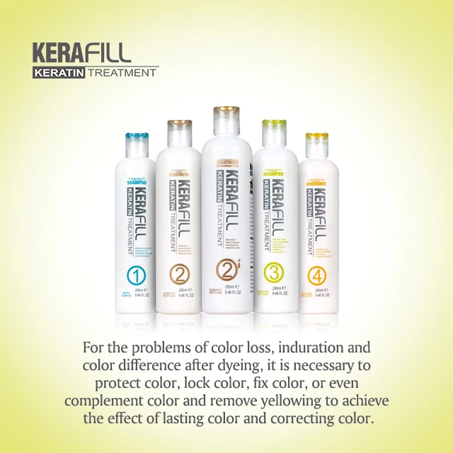 Top brand Kerafill professional quality hair treatment brazilian tratamiento keratina alisador calidad profesional