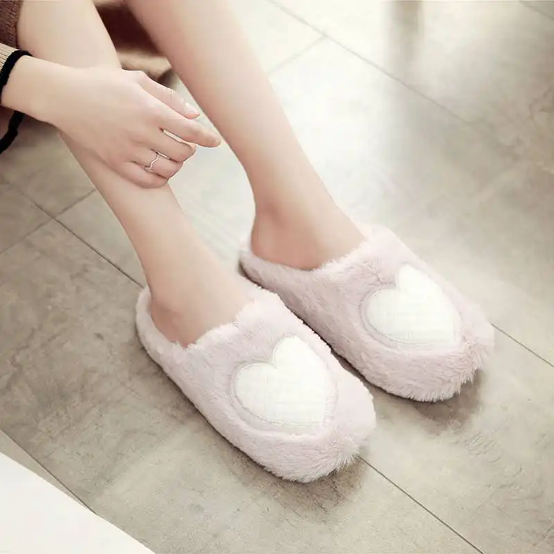 
Comfort Plush Slippers Closed Toe Indoor Shoes With Non Slip Sole  (60695301278)