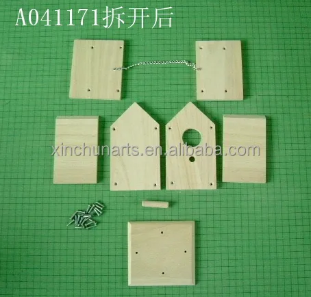 Knockdown DIY wooden bird houses