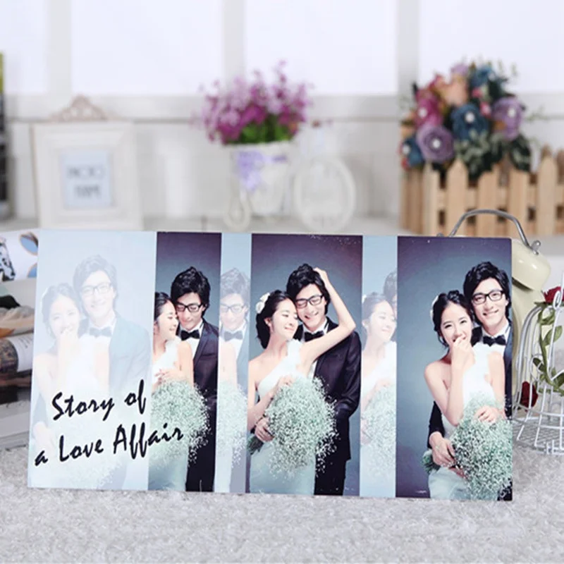 MDF-04 Sublimation Blank DIY MDF Photo Frame Rectangle Customized Photo Frame for Gift