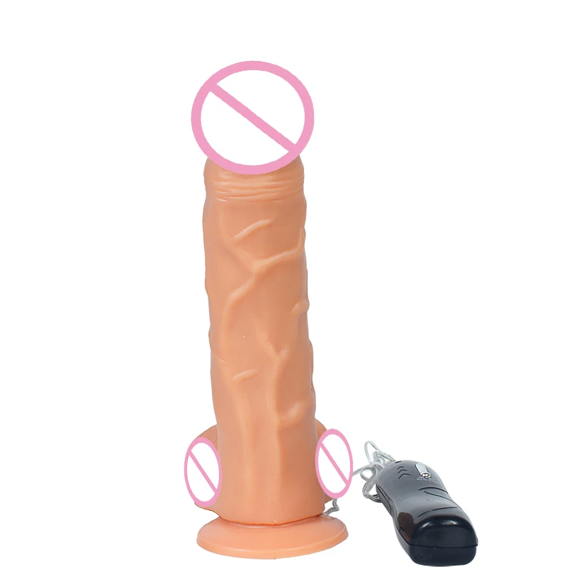 100% harmless soft TPE multiple vibrating artificial penis for female