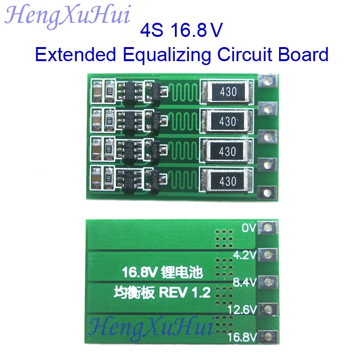 
4S 14.8V 16.8V Li-ion Battery Extended Equalized Charging PCB Board with Equalized Charging Current 300mA Balance 