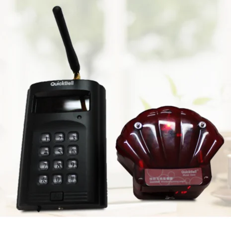 Фаст-фуд ресторан гребешок форма беспроводной coaster пейджер система с 10 пейджеры