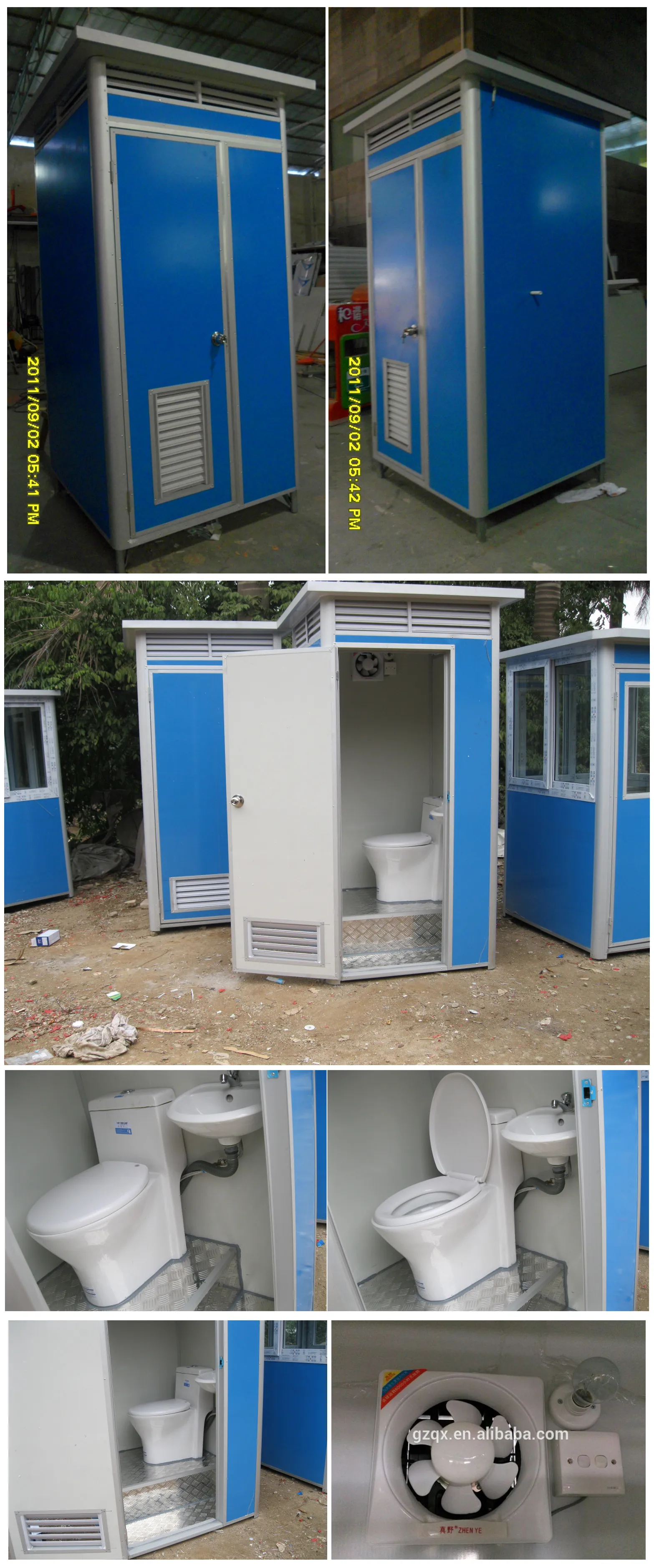 Guangzhou factory mobile bathrooms and toilets/color steel toilets/preschool toilets