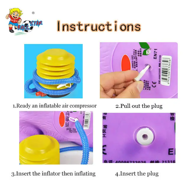 Wholesale baby inflatable toys riding animal toys PVC jumping animal pony horse