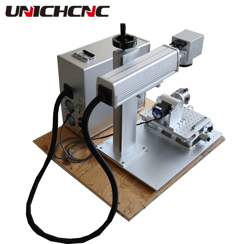 Fiber laser printing mobile cover fiber laser marker 30w