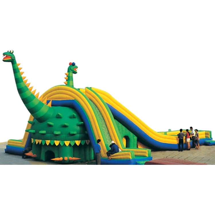 Custom Dinosaur Design Inflatable Bouncer Bouncy Castle Outdoor Water Park Slides Play Equipment For Kids