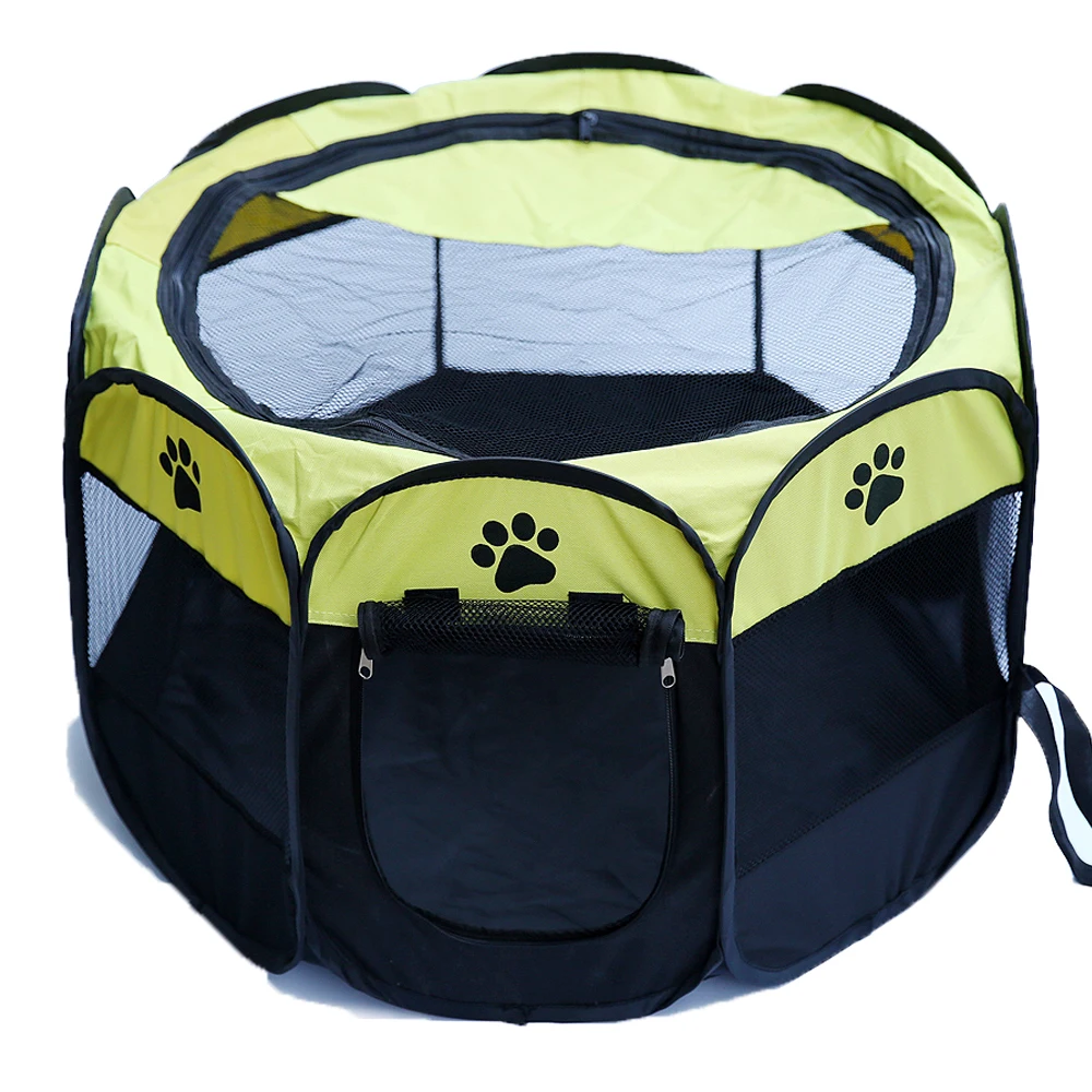2 in 1 Portable Folding Travel Pet Dog House Playpen Multi-functionable Cage Outdoor Pet Carrier bag tent