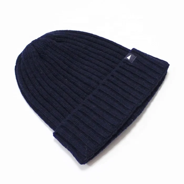 
China factory make custom ribbed fashion beanie hat, winter fisherman hat 