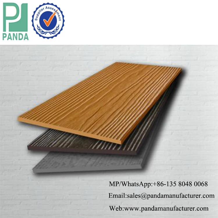 Exterior Fire Rating Fiber Cement Siding Board Yellow Manufacturers
