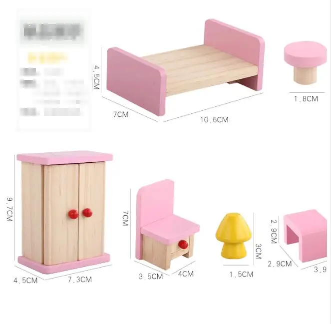 high quality New wooden toys educational toys for kids-Wooden Doll house-play toy house