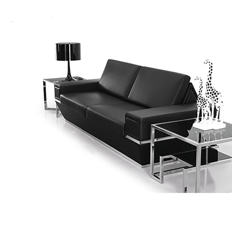 China supplier modern office designer 6 seater leather sofa  office furniture set