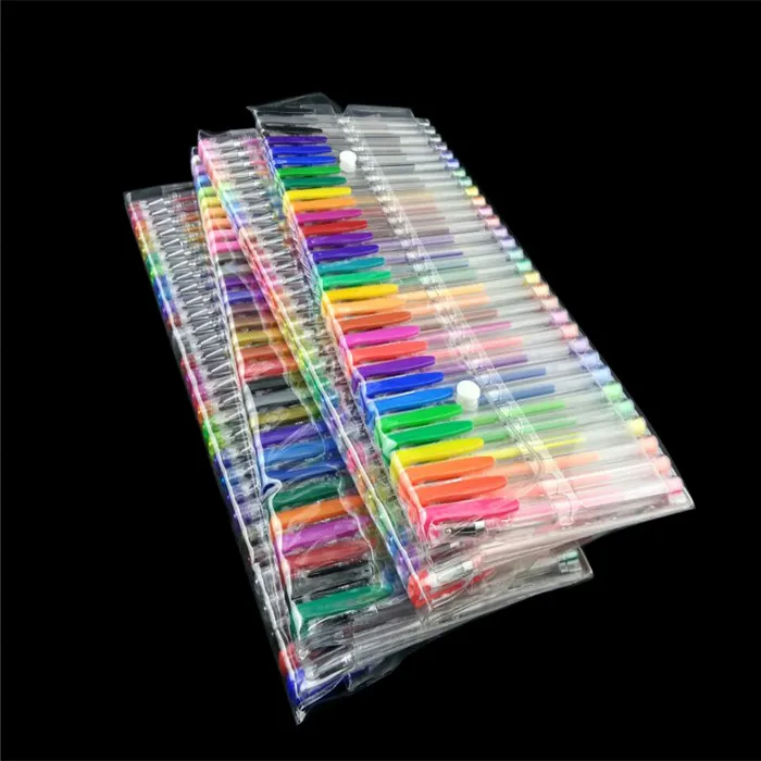160colors Metallic Glitter Pastel Rainbow colors Ink Gel Pen