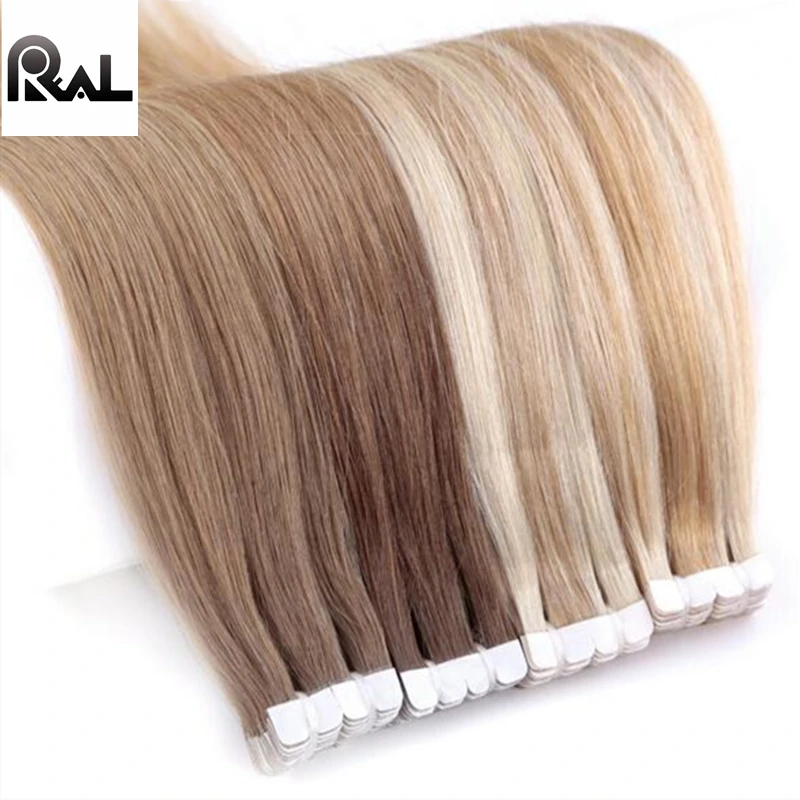Injected Tape Hair Extensions With Brazilian Human Hair For Soft Use