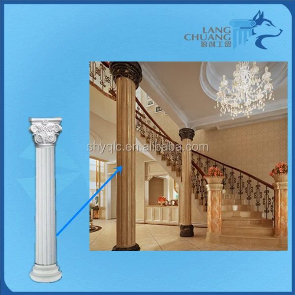 
Plaster Decorating Material Customizable Gypsum Roman Pillar 