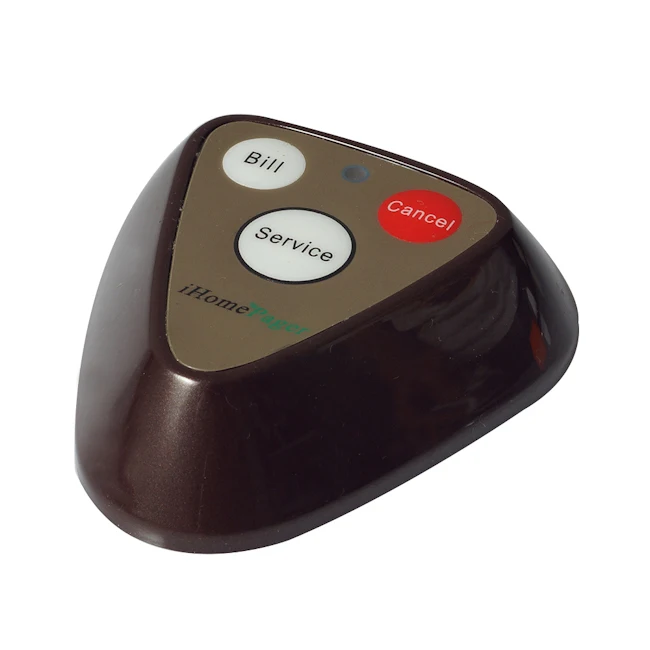 High Quality 5 Colors Waterproof Wireless Restaurant Table Buzzer For Restaurant