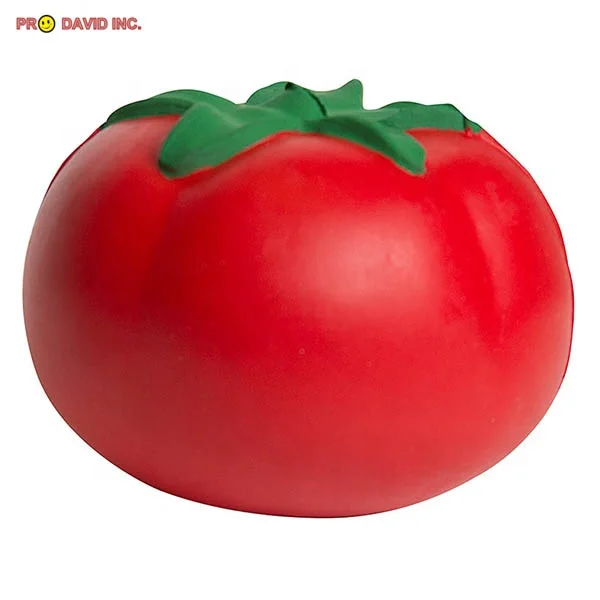 Promotional Customized Vegetables Tomatoes Shaped Pu Foam Anti Stress Ball