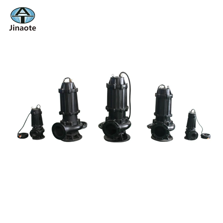 Guide rail fitting sewage pump system for waste water
