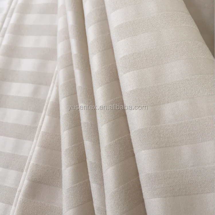 100% polyester embossed microfiber stripe bed sheet fabric