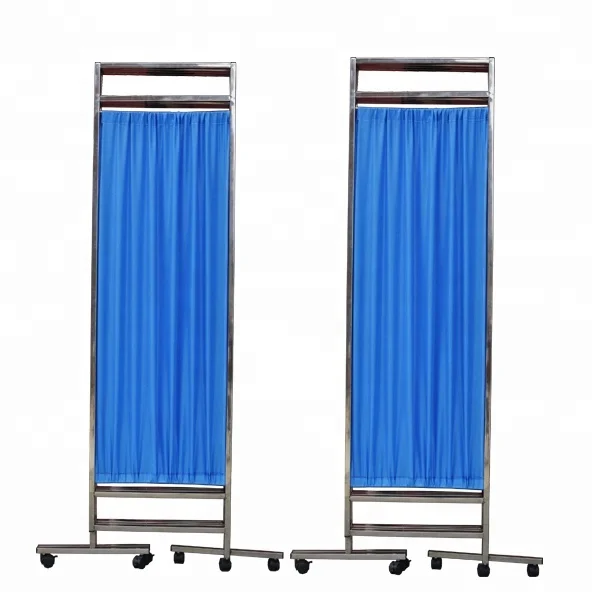 High quality Four Fold Stainless Steel Hospital Screen For Sale