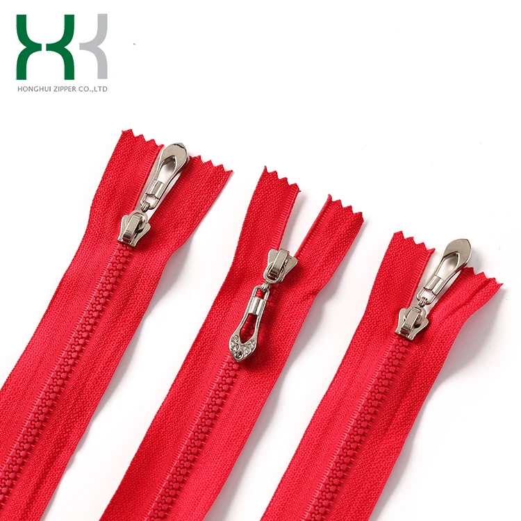 New design low price separating vislon Injected plastic zipper for garment