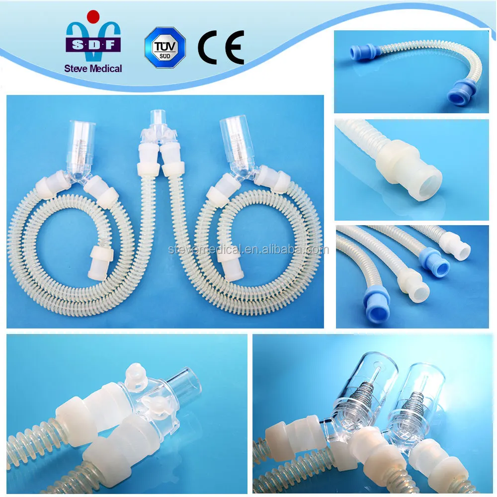 Анестезия схемы, многоразовые, утверждение ce, 22 мм манжеты, гладкая диаметр трубки