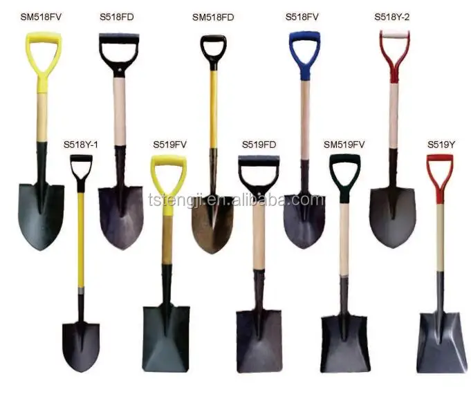 2018 hot! tangshan manufacturer and user garden shovels handle shovels