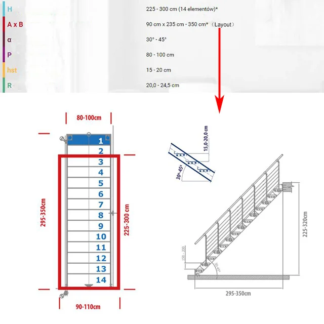 Contemporary low cost floating staircase design with wood tread