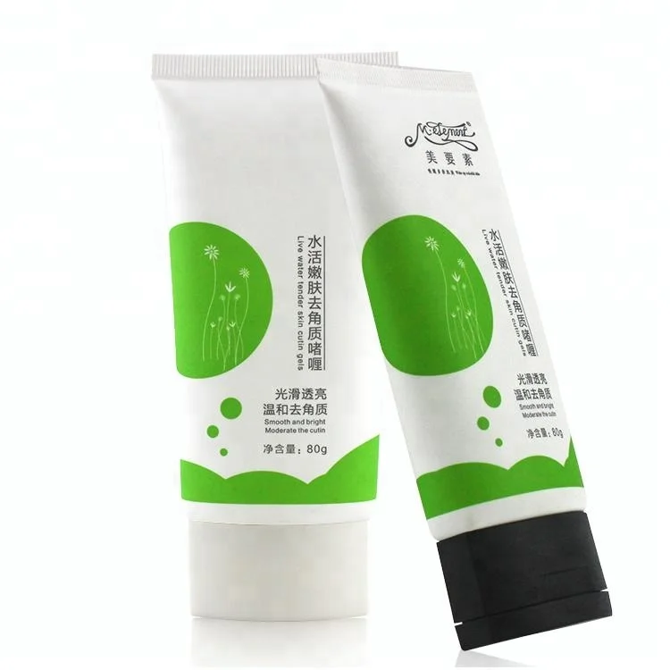 20ml 100ml 150ml Flat Clear Silicone Biodegradable Matte Oval Plastic Aluminum Cosmetic Tube Soft for Face Makeup Sunscreen