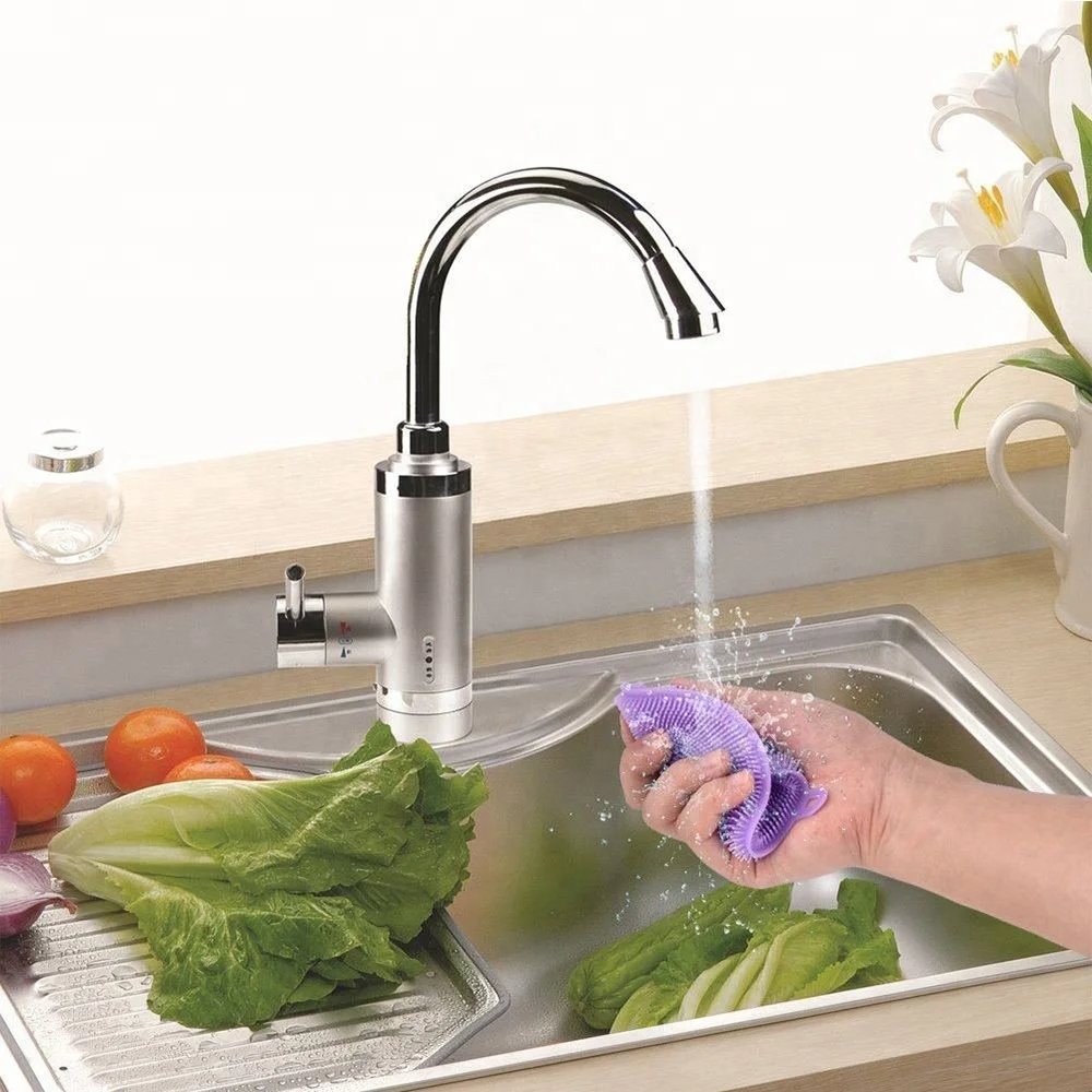 Round Shape Silicone Scrubber Dishwashing Cleaning Brush silicone sponge kitchen dish scrubber reusable