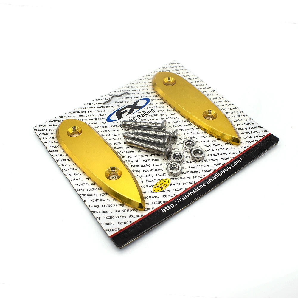 Motorbike CNC Aluminum Motorcycle Mirror Block Off Base Plates For Yamaha Yzf R3