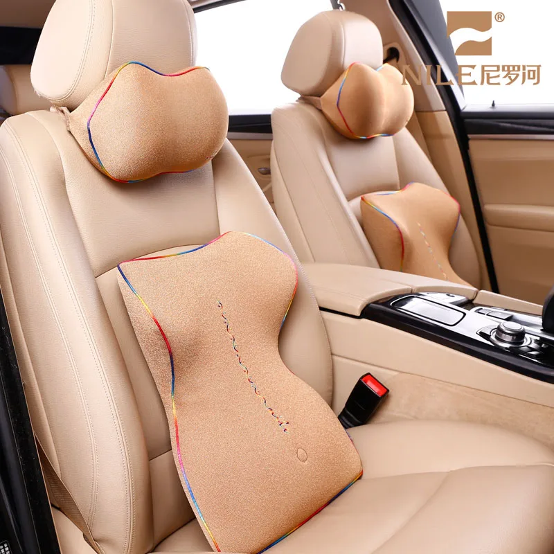 Car Seat Headrest Pad Memory Foam Pillow Head Neck Rest Support Cushion