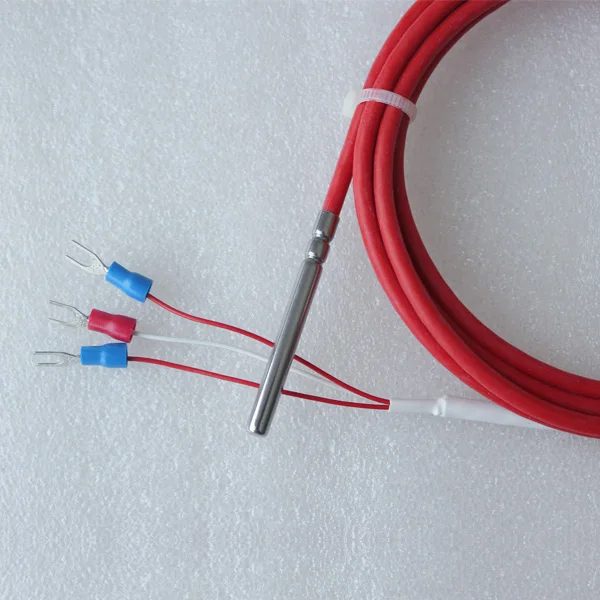 Perfect design silicon cable pt100 pt1000 temperature sensor