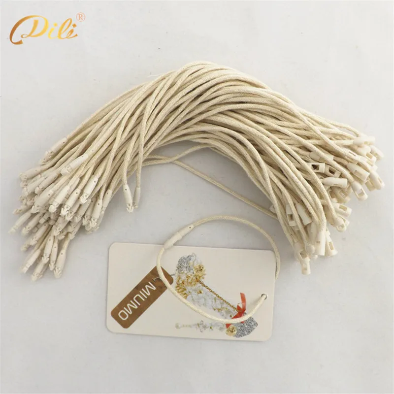 Factory Wholesale 15mm Cotton String Hangtag Seal For Clothing Garment Hang Tag Cord
