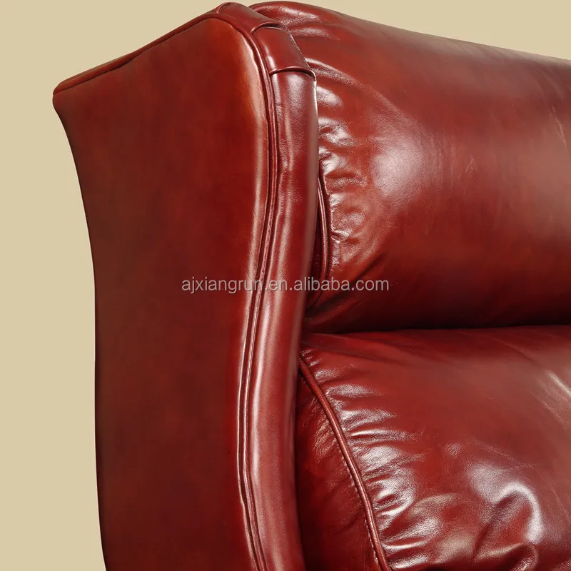 New Classical American Living Room Leather Tiger Chair Soft Comfortable Leisure Sofa